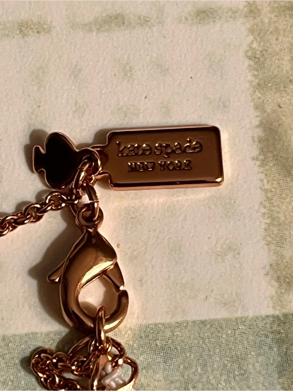 Kate Spade New York Spot the Spade Rose Gold pendant necklace Brand New